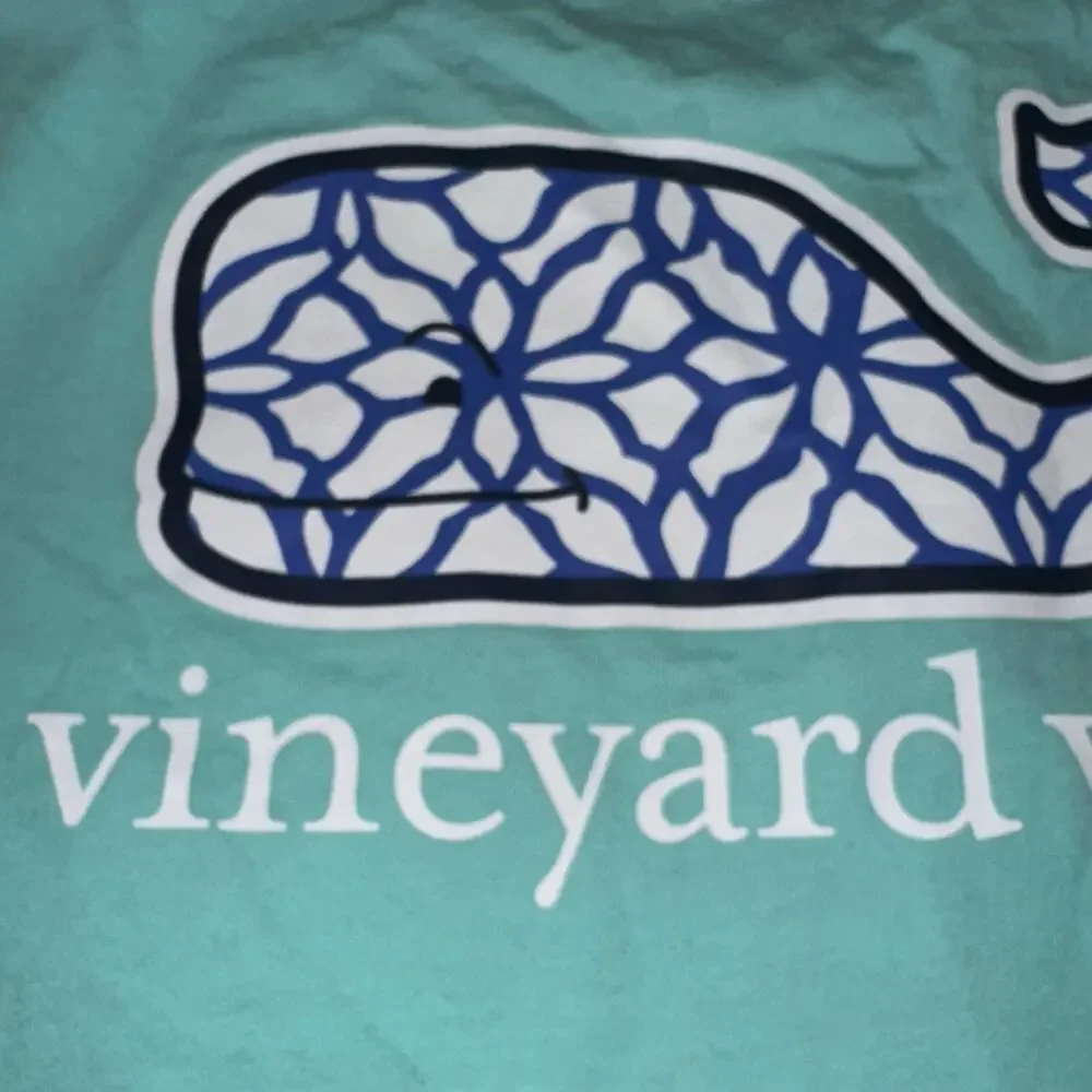 Vineyard Vines Kid's Teal Whale Pocket Tee